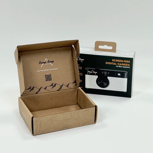 Kích thước tùy chỉnh logo in các tông sóng giấy bao bì hộp cho Creamer đóng gói hộp với móc áo cho bán lẻ - Product Image 1