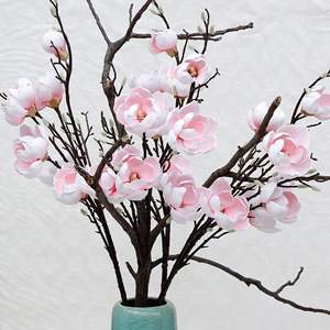 Mousse Capiz Faux Magnolia Feuille Tiges Haute Qualité Artificielle <span class=keywords><strong>Cymbidium</strong></span> Orchidée Fleurs Noël Photographie Paysage Prop - Product Image 1