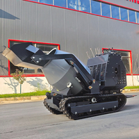 Mini Bétonnière sur Chenilles à Éjection Automatique avec Système Hydraulique pour un Déchargement Rapide et un Progrès de Construction Efficace