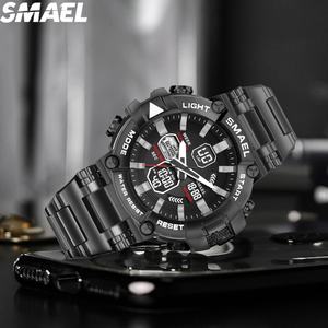 นาฬิกาข้อมือ SMAEL 8096 สแตนเลสสตีลสุดหรู พร้อมแสดงวันและวันที่  หน้าปัดเรืองแสง ระบบควอตซ์ สำหรับผู้ชาย - Product Image 2