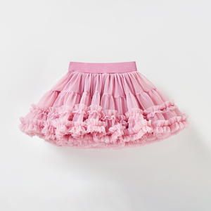 Новое детское шифоновое бальное платье принцессы, тюлевое платье-пачка, юбка-туту для девочек, праздничное платье с выпуклой сетчатой поверхностью, европейский балетный стиль - Product Image 2