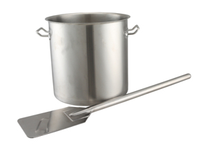 Varilla agitadora <span class=keywords><strong>de</strong></span> acero inoxidable comercial batidor paleta mezcladora utensilios <span class=keywords><strong>de</strong></span> cocina herramientas mango largo para olla - Product Image 2