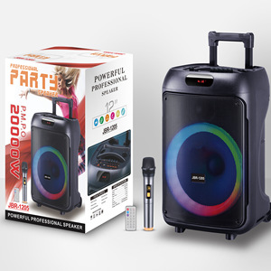 JBR-1205 12-inch Portable for <strong>Bluetooth</strong> <strong>Speaker</strong> for Square Dance DJ Mobile Karaoke Outdoor Singing RGB LED <strong>Lighting</strong> Battery - Product Image 1