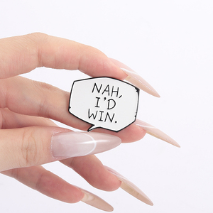 Nah I Do Win smalto Pin Anime divertente citazione spilla distintivo distintivo gioielli regalo per fan e amici Otaku - Product Image 4