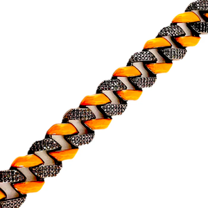 Pulsera Cubana Alternativa de Lujo, Reversible, Hecha a Mano, Diseño de Eslabones Cubanos, Dos Tonos, Acabado Pulido, Joyería de Muñeca Moderna - Product Image 6