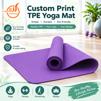 Tapis de yoga CHENHONG en TPE durable, écologique, personnalisable avec logo, pour la gym, le fitness et le Pilates
