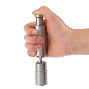 Molinillo manual de acero inoxidable para condimentos, molinillo de <span class=keywords><strong>pimienta</strong></span>, trituradora de prensa, mini Molinillo, molinillo de especias recién molido - Product Image 1