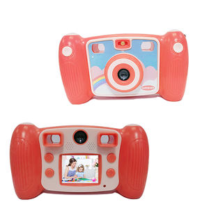 Fotocamera per Bambini con Doppia Impugnatura, Schermo da 2.0 Pollici, Batteria da 800mAh, Supporto Video VGA 720P, 10 Cornici Fotografiche e 4 Giochi - Product Image 1
