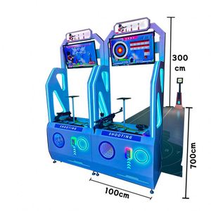 Máquina recreativa de disparos de doble jugador con sensor real, a gran escala, operada con monedas, para centro de entretenimiento, con iluminación y sonido geniales. - Product Image 3