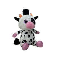 Pas cher Prix Peluche Jouets Animaux Poupées Mascotte Doux Peluche Pondérée Personnalisé Jouet Bébé Cadeau Poupée Vache