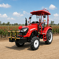 Tracteur agricole 4x4 de 80 CV étonnant avec cabine climatisée, système hydraulique robuste, capacité de levage élevée et support agricole moderne