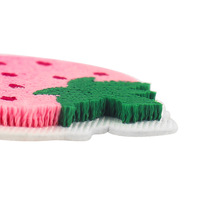 Brosse à dents broderie tissu autocollant et ordinateur broderie 3D motif de fruits fraise broderie dessin animé Patch tissu PVC dentelle