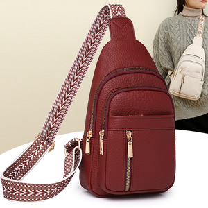 Bolso Bandolera Mini de Cuero para Mujer, Estilo Casual, Riñonera de Viaje, Bolso de Pecho - Product Image 2