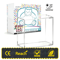Boîtier en acrylique haute transparence pour ETB (Elite Trainer Box) – Présentoir de rangement résistant aux UV à 99 % avec fermeture magnétique