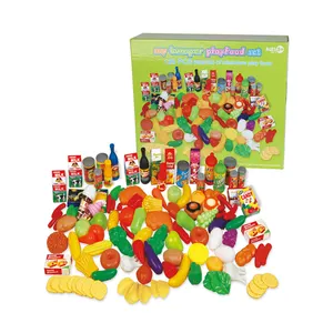 子供のおもちゃ120pcsふり遊び食品セットプラスチックミニおもちゃ食品