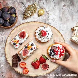 Wooden Cupcake Display Rack Solid Wood Rustic Style Wedding Party <b>Cake</b> <b>Stand</b> 10-13 Inches - Product Image 1