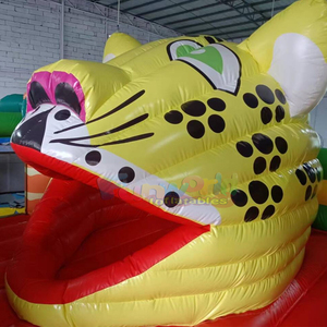 บ้านลมยักษ์กลางแจ้งสำหรับเด็กพร้อมสไลเดอร์ คอมโบพาร์ค โกนฟลาเบิล สนามเด็กเล่นเป่าลมธีมซาฟารี - Product Image 4