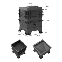 Ver Compost Bin Worm Composter Worm Factory Worm Bin pour le recyclage des déchets alimentaires à la maison Vermi Compostage empilable Bac de compostage