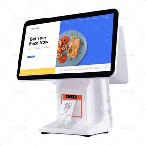 <span class=keywords><strong>Terminal</strong></span> <span class=keywords><strong>de</strong></span> <span class=keywords><strong>paiement</strong></span> <span class=keywords><strong>de</strong></span> vente au détail haute vitesse 15,6'' avec imprimante <span class=keywords><strong>de</strong></span> reçus, <span class=keywords><strong>fonctionnement</strong></span> facile, tout-en-un, écran tactile, double écran tactile - Product Image 6