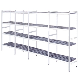 EURAST Modèle 52443400 Étagères en duraluminum à 4 niveaux pour équipement frigorifique 5244x370x1700mm - Product Image 1