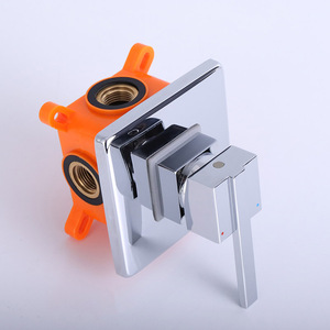 Bathroom Concealed Chrome <strong>Plate</strong> One Function Mixer Valve Hidden <strong>Shower</strong> Valves - Product Image 3