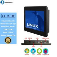 Monitor de PC con Pantalla Táctil Capacitiva de 7 Pulgadas, Interfaz USB, Resistente al Agua IP67, Resolución HD para Uso Comercial