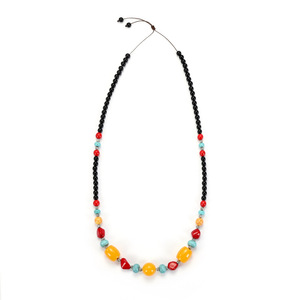 Collana Lunga Vintage YL in Stile Etnico, Versatile per Uomini e Donne, con Ciondolo Esagerato in Perle di Turchese e Cielo - Product Image 5