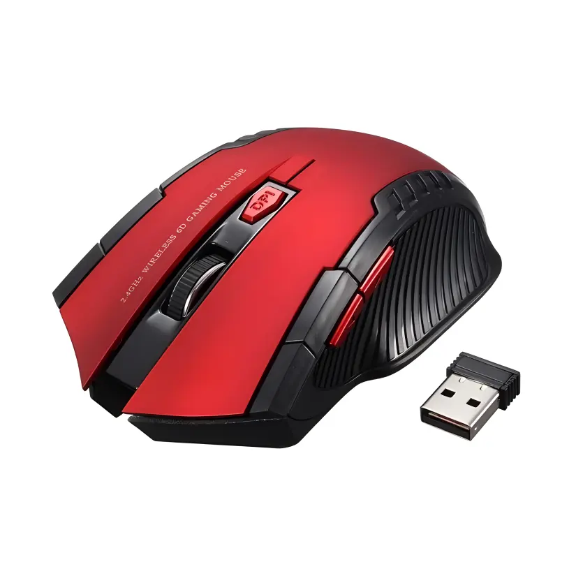 OEM kundenspezifische ergonomische kabellose Gaming-Maus mit doppelmodus LED-Hintergrundbeleuchtung USB Mini 3D bunte LED-Lichter niedriges MOQ Laptop/PC