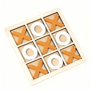 เกมไม้ XO ติ๊กตักโท สำหรับ<span class=keywords><strong>เด็ก</strong></span>อายุ 5-7 ปี <span class=keywords><strong>เด็ก</strong></span>ชายหญิง เล่นได้สองคน เสริมสร้าง<span class=keywords><strong>พัฒนาการ</strong></span>ทางสมอง การคิดเชิงตรรกะ - Product Image 1