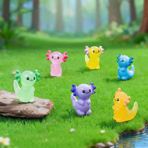 Mini figurines d'animaux en résine Axolotl, breloques décoratives pour jardin féerique, paysage, aquarium, maison de poupée - Product Image 3
