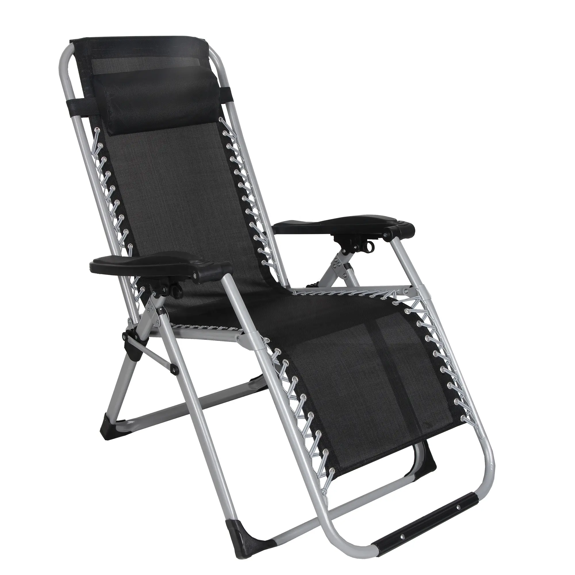 Outdoor 120kgs Capacity Adjustable Folding Zero Gravity Recliner Lounge Chair