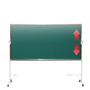 Çıkarılabilir kapak dikey manyetik çift taraflı yeşil beyaz tahta mesaj panosu öğretim ev braketi okul yazı tahtası