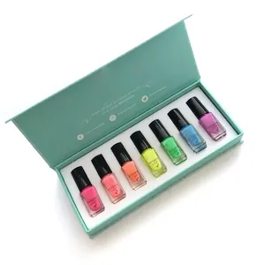 Customized Nail Polish 4pcs Packaging, Nail Jewelry Packaging Carton, Open Window Nail Polish Color Boxes