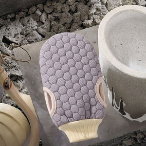 Gant de bain à cinq doigts en gros OEM, double texture, serviette de douche en PE, gants exfoliants pour animaux de compagnie en hiver, mode, sans rinçage, pour le corps - Product Image 6
