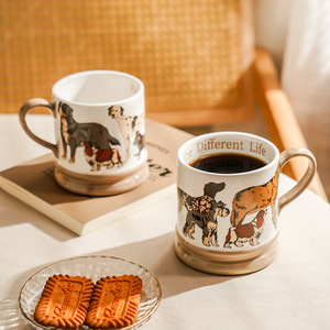 Dog Lover <b>Ceramic</b> <b>Mug</b> Single Cup With Handle Dog Pattern Gift For Pet Enthusiasts - Product Image 5