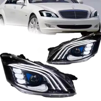 Phares de remplacement à LED pour Mercedes-Benz Classe S W221 2005-2013, avec feux de jour et clignotants, ensemble de phares améliorés