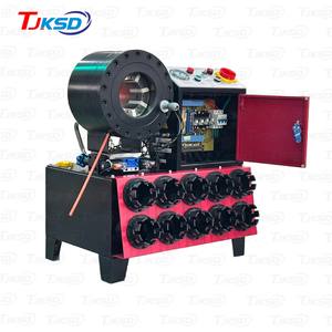 เครื่องจีบสายไฮดรอลิกอัตโนมัติ 220V/380V ได้รับการรับรองมาตรฐาน CE ISO พร้อมเครื่องยนต์และปั๊ม แรงกด 560 ตัน พร้อมแม่พิมพ์ 10 ชิ้น - Product Image 4