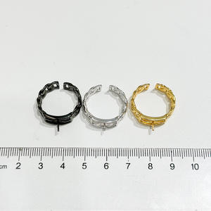 แหวนเงินแท้ S925 สำหรับทำเครื่องประดับแฟชั่น DIY แบบเปล่า สำหรับใส่ลูกปัดกลมขนาด 9-13 มม. รุ่น 10460 อุปกรณ์เสริมสำหรับแหวนมุก - Product Image 4