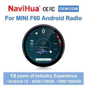 Écran multimédia de voiture Navihua, mise à niveau de l'<span class=keywords><strong>autoradio</strong></span>, lecteur Android 13, stéréo vidéo audio pour BMW MINI R56/R60/F54/F60 - Product Image 1