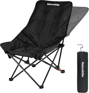 Silla de Camping Acolchada, Silla Plegable Ajustable de 2 Posiciones, Silla de Camping Portátil con Bolsillo Lateral <span class=keywords><strong>y</strong></span> Bolsa de Transporte - Product Image 1