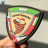 Patch en PVC souple personnalisé, logo en relief 3D, patchs en caoutchouc, forme de cœur, étiquette en silicone, badge pour vêtements, chapeaux, vestes