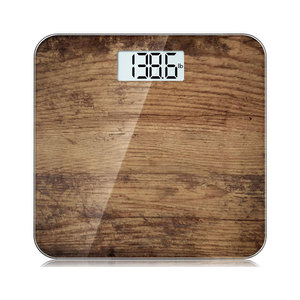 180kg 396lbs <span class=keywords><strong>Balance</strong></span> de poids numérique intelligente en grain de bois - Product Image 1