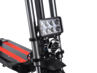Trottinette électrique pliable pour adultes, phares lumineux, double motorisation, grande puissance 2000W, pneus larges