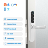 Serrure Intelligente à Double Connexion Électronique Stable pour WiFi, Étanche IP65, Anti-Interférence, Utilisation Intérieure, Contrôle via l'Application Tuya