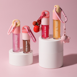 Luxury Cruelty-Free Nourishing Tinted <strong>Lip</strong> <strong>Gloss</strong> Multi-Color Custom Logo Keychain Beauty Plant Pigment <strong>Lip</strong> Glaze Juicy <strong>Lip</strong> <strong>Gloss</strong> - Product Image 1