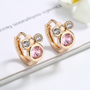 Hengdian-pendientes de plata de primera ley con forma de <span class=keywords><strong>Mickey</strong></span> para niña, aretes, plata esterlina <span class=keywords><strong>2022</strong></span>, oro de 18 quilates - Product Image 4