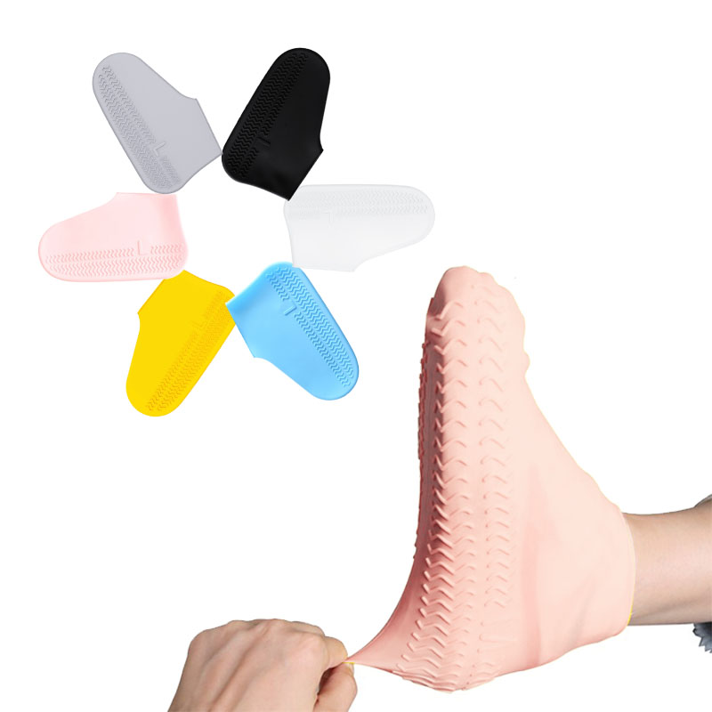 Best Sale Outdoor Eco-friendly Non- Slip Rainy Shoe Protectors Reusable Silicone Waterproof Shoe Covers