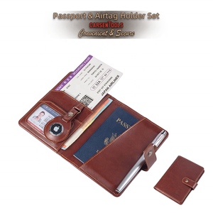 Porta Pasaporte Personalizado <span class=keywords><strong>de</strong></span> PU y Porta AirTag <span class=keywords><strong>de</strong></span> <span class=keywords><strong>Apple</strong></span>, Llavero con Funda para Pasaporte Personalizada, Estuche para AirTag, Estuche <span class=keywords><strong>de</strong></span> Viaje Portátil, <span class=keywords><strong>Regalo</strong></span> - Product Image 1