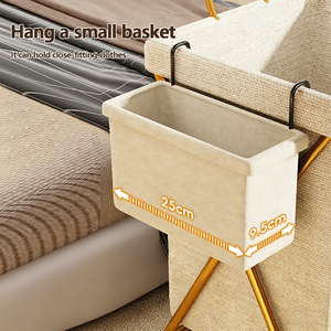 Bathroom Floor-standing Cotton and Linen Dirty Clothes <strong>Basket</strong>, <strong>Foldable</strong> Household Washable Dirty Clothes <strong>Basket</strong> - Product Image 5