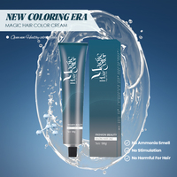 Tintes para el cabello permanentes mágicos fórmula súper suave recién llegados con crema de tinte para el cabello baja en amoníaco uso profesional salón de alta calidad